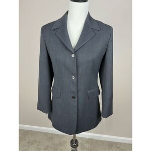Esisto Conbipet women grey jacket wool 3 buttons size 42 fit size S/M